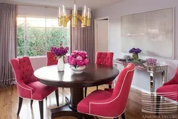 Pink Chairs For The Kitchen In The Interior