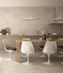 Concrete Tiles In The Kitchen Interior