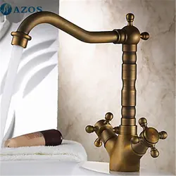 Bronze faucet for kitchen interior