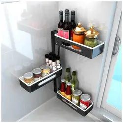 Shelf For Spices In The Kitchen Interior