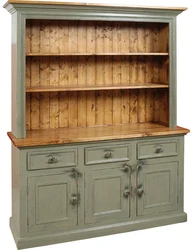 Wooden Cabinet In The Kitchen Interior