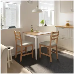 Square Table In The Kitchen In The Interior