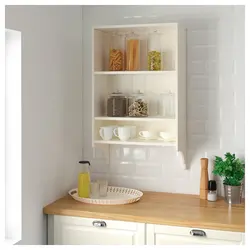 IKEA kitchen shelves in the interior