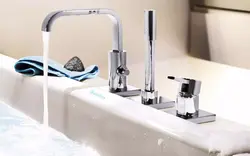 Faucet On Board The Bathtub In The Interior