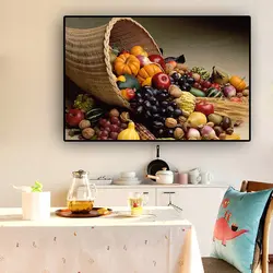 Vegetables And Fruits For Kitchen Interior