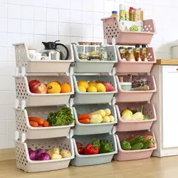 Vegetables and fruits for kitchen interior