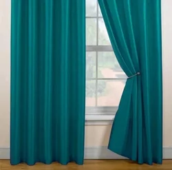 Sea ​​Wave Curtains In The Bedroom Interior