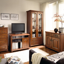 Wardrobe And Chest Of Drawers In The Living Room In The Interior