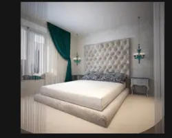 Інтэр'ер спальні з ложкам з карэтнай сцяжкай
