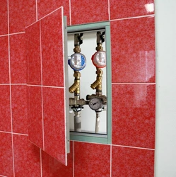 Hatches For Tiles In The Bathroom In The Interior