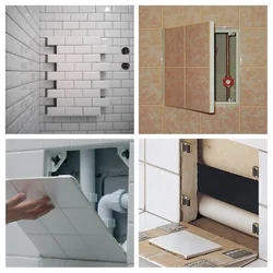 Hatches For Tiles In The Bathroom In The Interior