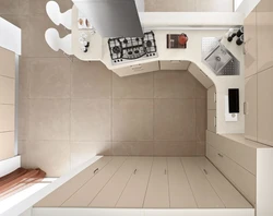 Kitchen design from above