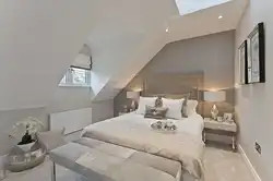 Semi-attic bedroom design