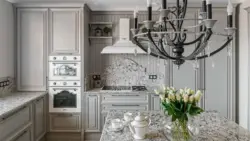 Kitchen design silver