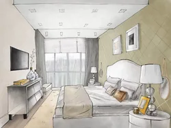 Эскіз Дызайну Спальні
