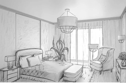 Эскіз Дызайну Спальні