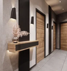 Wood hallway design