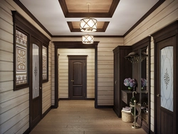 Wood hallway design