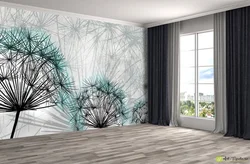 Bedroom design with dandelions
