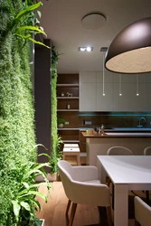 Greenery in the kitchen design