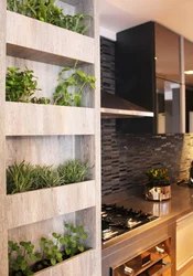 Greenery in the kitchen design