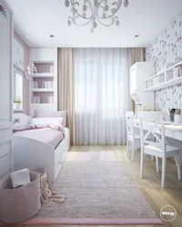 Rectangular Children'S Bedroom Design
