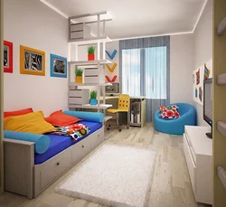Rectangular children's bedroom design
