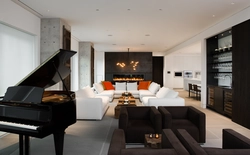 Bedroom design with piano