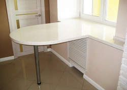 Дизайн кухни столешница стол