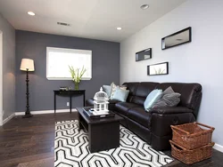 Living room with parquet design