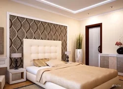 Дизайн спальни с вставками