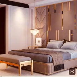 Дизайн спальни с вставками
