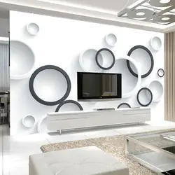 Living Room Design With Circles