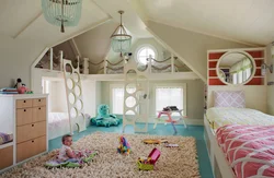 Bedroom design with slide