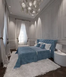 Bedroom design in cool colors