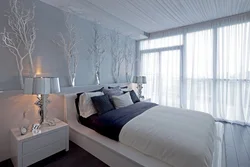 Дизайн спальни холодных тонах
