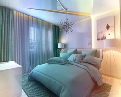 Дизайн спальни холодных тонах