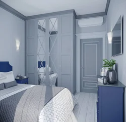 Bedroom design in cool colors