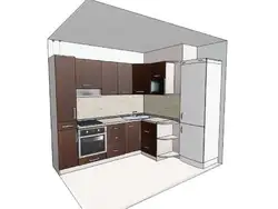 Дизайн кухни 230 см