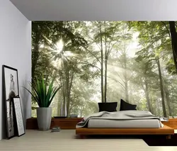 Bedroom Design Forest Photo Wallpaper