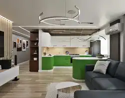 Irregular Shaped Living Room Kitchen Design