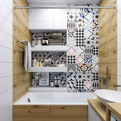Плитка пэчворк в ванной дизайн