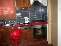 Kitchen with gas cylinder design