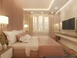 Прямоугольная Спальня С Балконом Дизайн