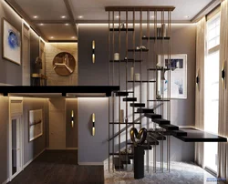 Hallway design with high ceilings