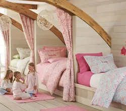 Дизайн Спальни Для 3 Девочек