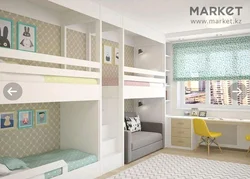 Bedroom design for 3 girls