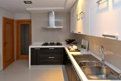 Small kitchen design with hood