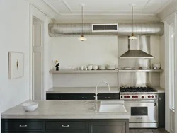 Small kitchen design with hood
