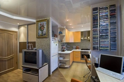 Kitchen living room design in Brezhnevka